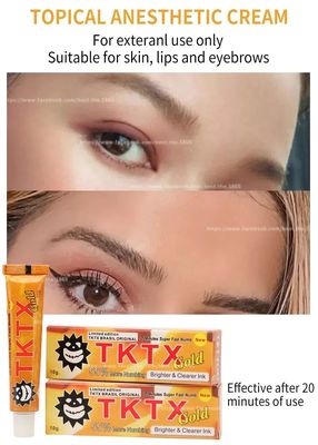 Crema anestetica TKTX 10g a base d'acqua, non grassa, per tatuaggi con consegna rapida in 3-7 giorni
