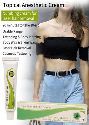10g Crema anestetizzante per tatuaggi per 3-4 ore Indolore con spessore di 2-3 mm e 50-60 minuti di applicazione