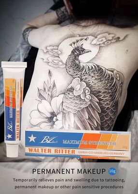 Crema anestetica per tatuaggi semipermanenti OEM/ODM non grassa da 10 g, sollievo rapido dal dolore