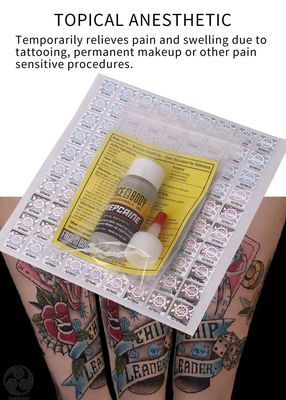 Uso professionale 2% lidocaina 1,5% tetracaina Crema anestetica per tatuaggi Gel anestetico topico