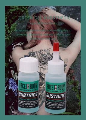 Gel anestetico per tatuaggi ad azione rapida con 2% di lidocaina e 1,5% di tetracaina per alleviare il dolore in 1,2oz/pz