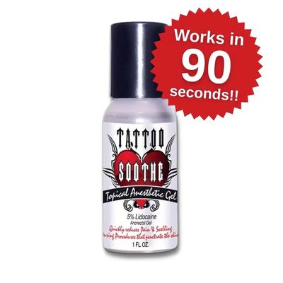 Gel anestetico per tatuaggi ad azione rapida con 2% di lidocaina e 1,5% di tetracaina per alleviare il dolore in 1,2oz/pz