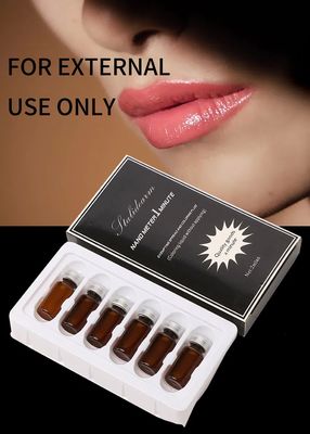 Crema anestetica per tatuaggi ad azione rapida in 1 minuto, 2 ml/flacone, 6 flaconi/set per alleviare il dolore e il trucco permanente