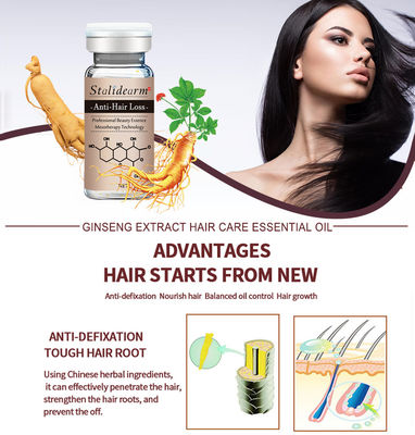 siero naturale Microneedling di crescita dei capelli dell'anti di capelli 10ml di perdita del siero ingrediente della pianta