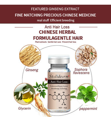 siero naturale Microneedling di crescita dei capelli dell'anti di capelli 10ml di perdita del siero ingrediente della pianta