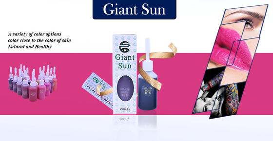 Pigmento permanente di trucco dei semi GIGANTI di SUN/inchiostro originale 20ml del tatuaggio per il tatuaggio del labbro del sopracciglio