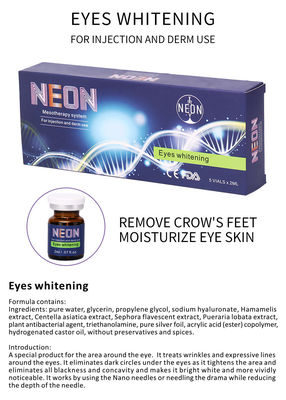 Iniezione originale di Mesotherapy del siero dell'occhio della grinza di marca al neon anti che imbianca il siero dell'occhio