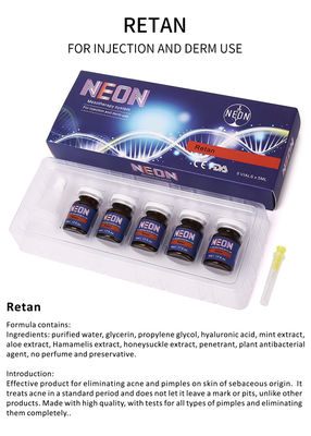 Essenza pura di terapia del siero dell'iniezione 5ml dell'acne del siero meso al neon di trattamento