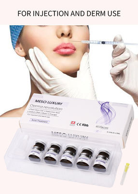 I punti rossi di Mesotherapy della gioventù dell'iniezione di lusso del siero pelano il trattamento dell'iniezione dell'acne