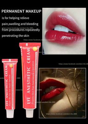 La crema permanente crema anestetica intorpidita della lidocaina di trucco 30g dell'occhio bianco rosa colora l'anti rigonfiamento altamente efficace