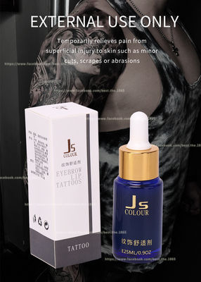 Liquido intorpidito intorpidente intorpidente di trucco permanente del gel di anti allergia della soluzione del tatuaggio trasparente di JS