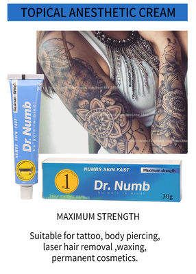 Crema anestetica per trucco permanente Dr Numb Labbra Sopracciglia Eyeliner Crema anestetica per tatuaggi