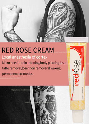La crema intorpidente di Rose Numb Anesthetic Cream 10g della lidocaina permanente rossa di trucco fa domanda per 20 minuti intorpiditi per 5-6 ore