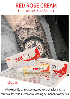 Crema anestetica Red Rose per trucco permanente con lidocaina per labbra, sopracciglia e tatuaggi