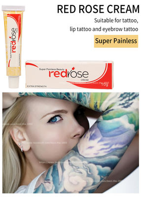 La crema intorpidente di Rose Numb Anesthetic Cream 10g della lidocaina permanente rossa di trucco fa domanda per 20 minuti intorpiditi per 5-6 ore