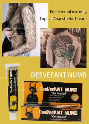 Colore rosa bianco non oleoso crema anestetico del rigonfiamento 10g della lidocaina di Deeveeant di sollievo dal dolore del tatuaggio intorpidito della crema anti