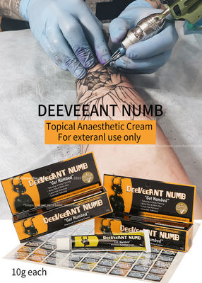 Colore rosa bianco non oleoso crema anestetico del rigonfiamento 10g della lidocaina di Deeveeant di sollievo dal dolore del tatuaggio intorpidito della crema anti