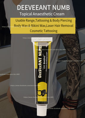 Colore rosa bianco non oleoso crema anestetico del rigonfiamento 10g della lidocaina di Deeveeant di sollievo dal dolore del tatuaggio intorpidito della crema anti