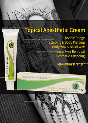 OEM anestetico intorpidito di Dott. Numb Super Numb della crema 10g del tatuaggio della pelle efficace disponibile