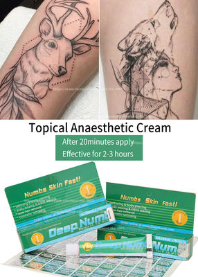 Il dolore crema di arresto 10g del tatuaggio anestetico intorpidito profondo della lidocaina di TKTX applica 20 minuti effettua durare 3 ore