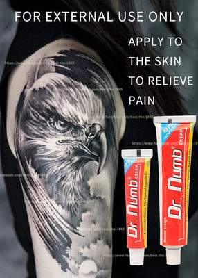 Crema anestetica intorpidita non oleosa della lidocaina di Dott. Numb 30g della crema per depilazione del laser del tatuaggio del sopracciglio del labbro