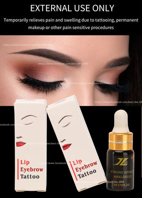 durare indolore del liquido anestetico della soluzione del tatuaggio del labbro 5ml efficace 3 ore tatua il liquido intorpidente