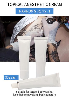 Inceratura della crema attuale della metropolitana 30G del tatuaggio della lidocaina bianca anestetica intorpidita bianca indolore 30g della crema