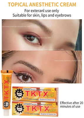 Crema intorpidente gialla originale 10g Microneedling di TKTX per depilazione del laser