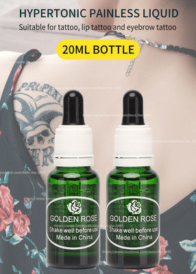 Crema intorpidente di Rose Tattoo Anesthetic Numbing Liquid del tatuaggio dorato del sopracciglio