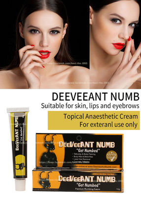 Anti crema intorpidente intorpidente allergica 10g Hong Kong della lidocaina anestetica della crema 10g Deeveeant