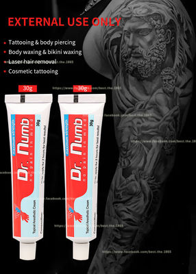 Il tatuaggio permanente di trucco del Dott. Numb 30g intorpidisce l'etichetta di prezzo all'ingrosso indolore crema della crema della lidocaina #45 gelifica il TATUATORE di 30ml TKTX