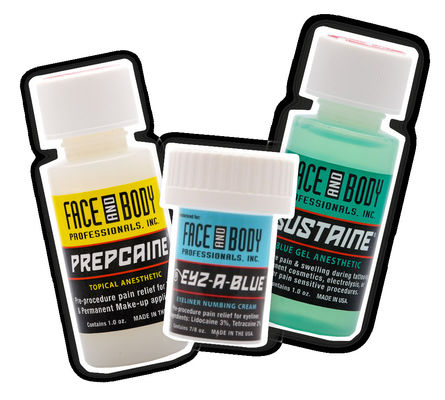 Tatuaggio anestetico del gel blu di Sustaine della lidocaina che intorpidisce anti allergia 1.2OZ