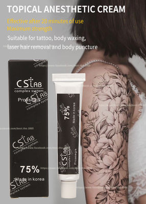 Rimozione del tatuaggio del laser che intorpidisce crema anestetica 10g CSLab 75%