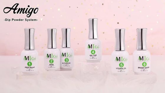 La immersione di modellatura facile del chiodo spolverizza il sistema di Kit Amigo Acrylic Nail Dipping inodoro