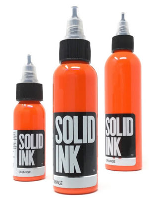 Inchiostro arancio 30ML 60ML 120ML 260ML del tatuaggio dell'ente solido dell'inchiostro del tatuaggio del pigmento permanente puro di trucco