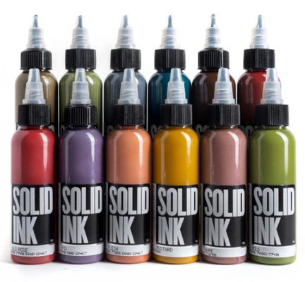 Il micro dell'inchiostro del tatuaggio dell'inchiostro solido di 60ML 120ML pigmenta marrone chiaro