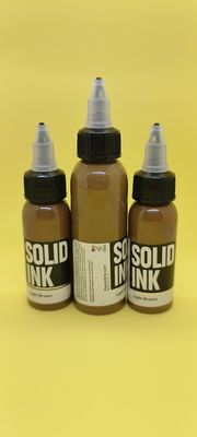 Il micro dell'inchiostro del tatuaggio dell'inchiostro solido di 60ML 120ML pigmenta marrone chiaro