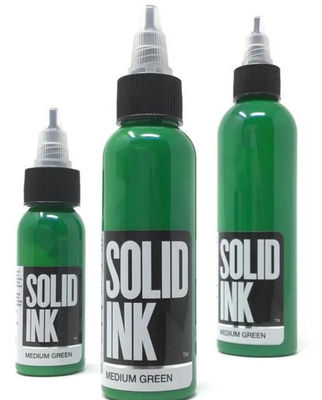 Materie vegetali pure verdi medie dell'inchiostro del tatuaggio dell'inchiostro solido dell'aerografo di 30ML 60ML