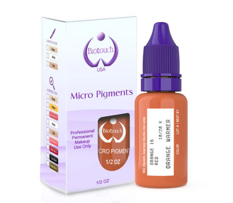 Sopracciglio permanente dei rifornimenti di Microblading di trucco di colore arancio del pigmento di Biotouch MicrGel polishgment che protegge MicrGel polishgmentation