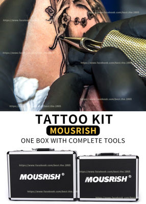 Dimensione media degli strumenti completi di Kit Mousrish One Box With del tatuaggio e grande scatola del tatuaggio