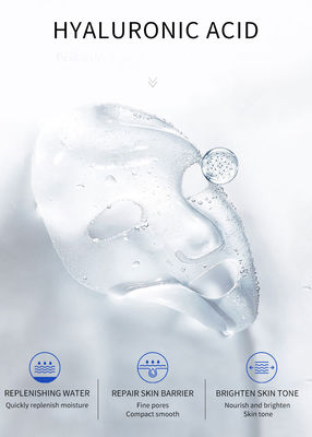 Pelle stretta acida ialuronica facciale d'idratazione materiale pura della maschera 7pcs